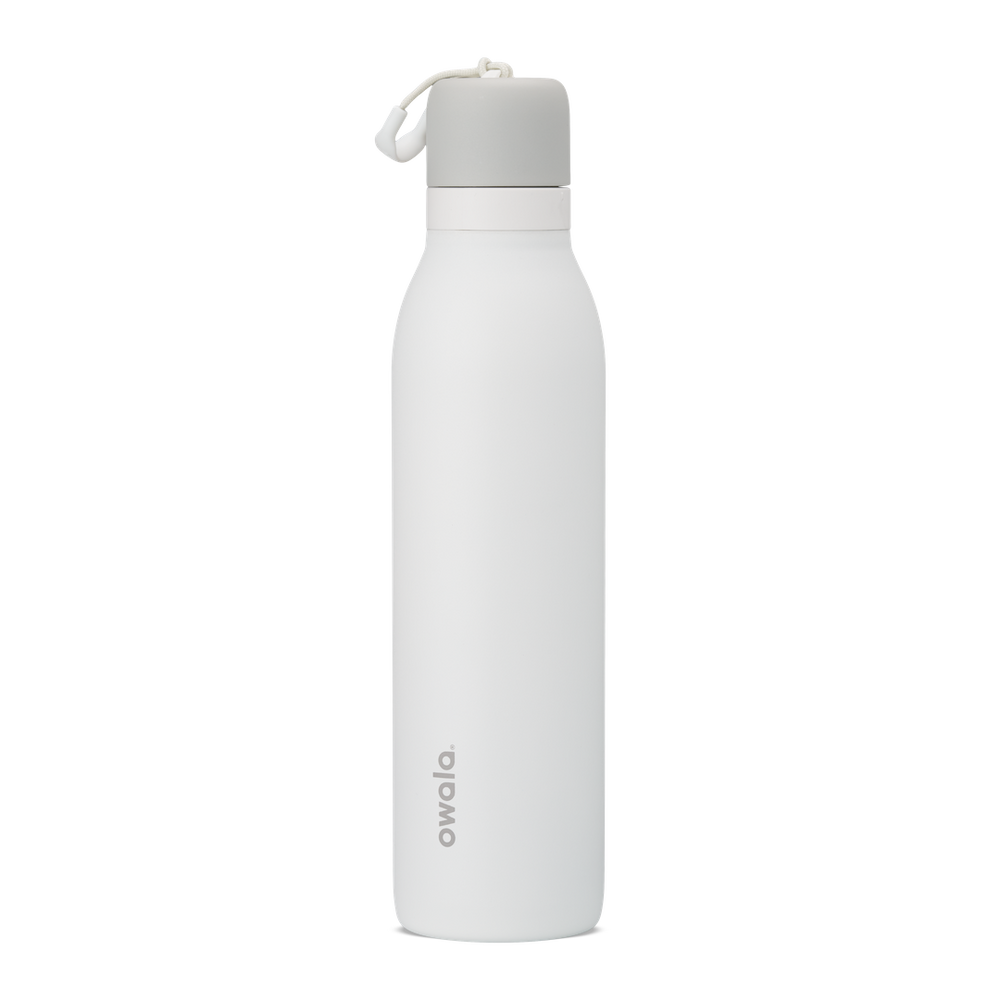 FreeSip Twist 24oz in White (clean white body, white lid and loop), shown
