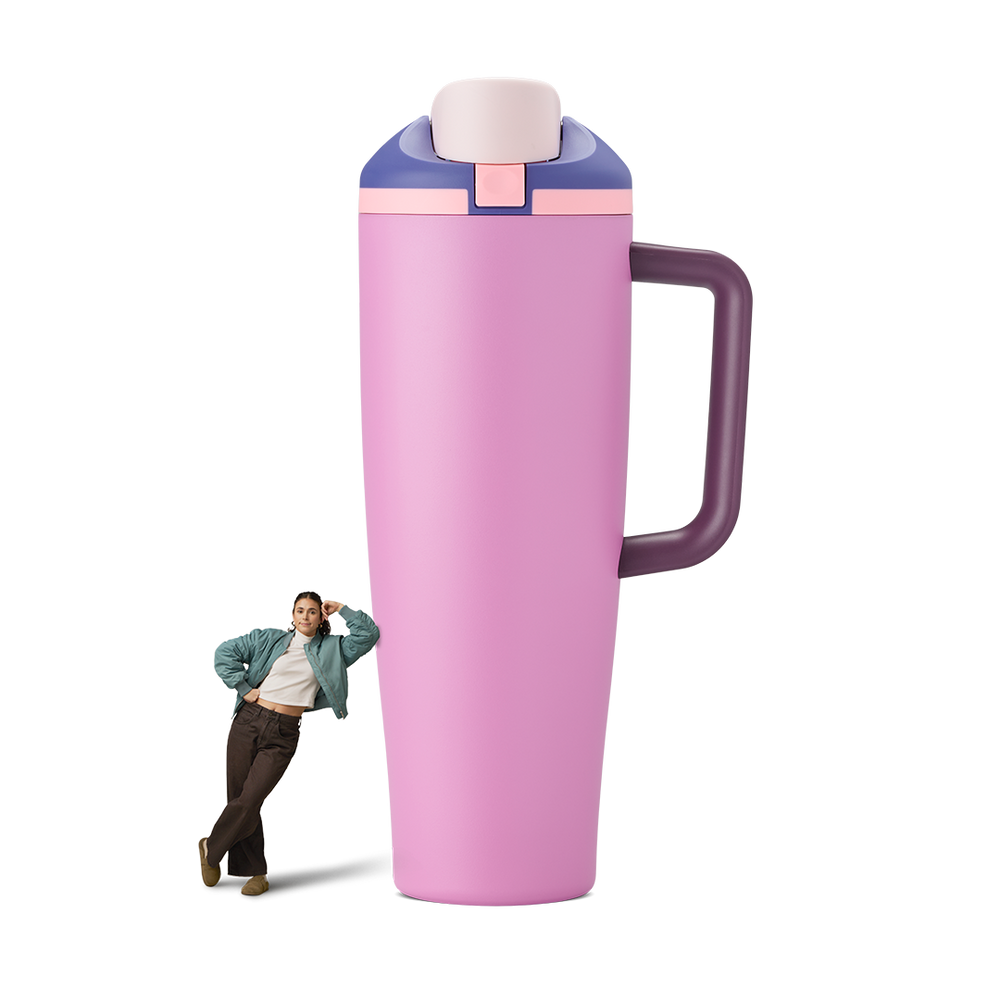 FreeSip Tumbler 40oz in Pretty in Purple